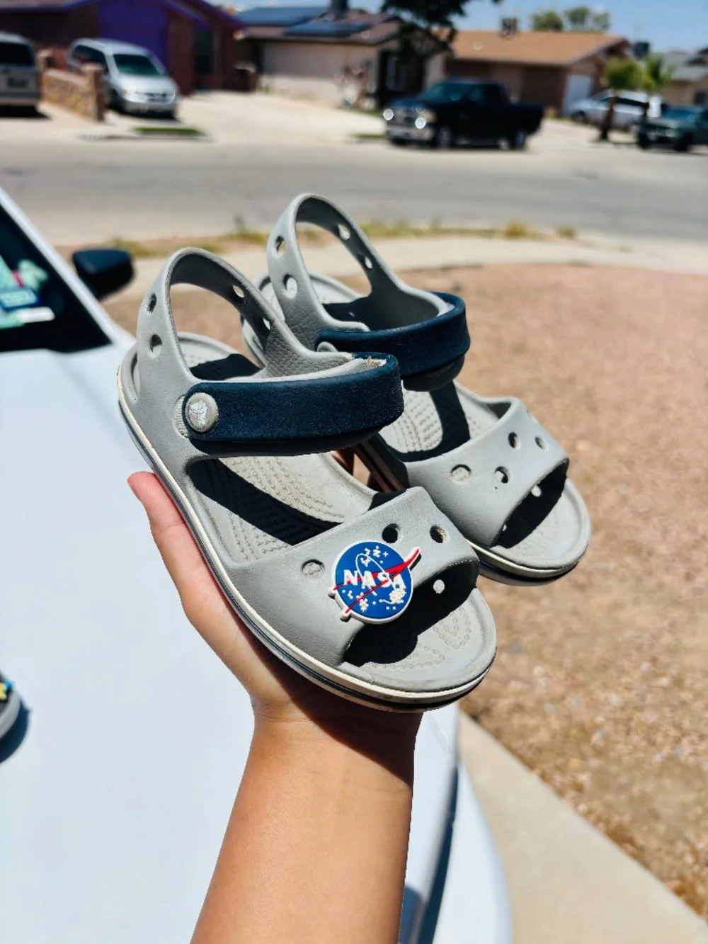 Crocs sandals size 10c little kids